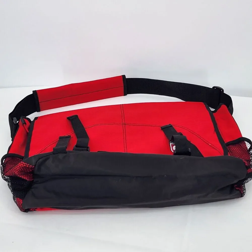 Gear Seven Collection Red Utility Messenger Bag